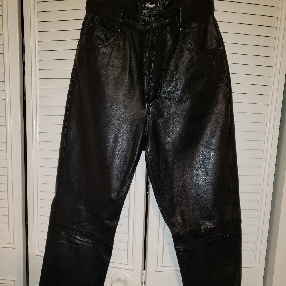 Genuine Leather Jeans